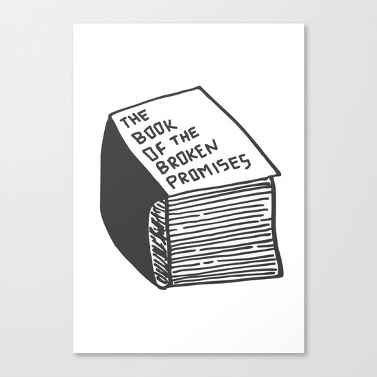 The Book of the Broken Promises Canvas Print