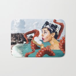 Ursula the Sea Creature Bath Mat | Fish, Surreal, Octopus, Cecaelia, Mythical, Bath, Fantasy, Seapunk, Mermaid, Ocean 