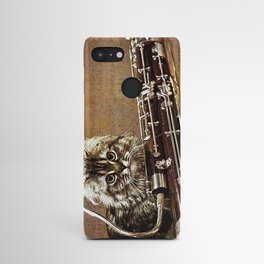 Music was my first love - cat and bassoon Android Case