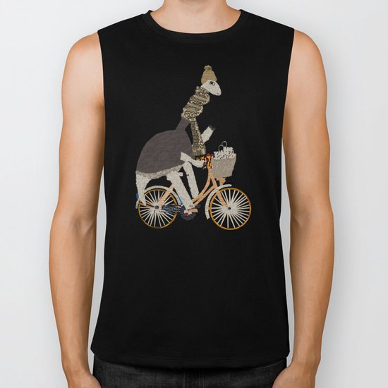 shopping for dinosaurs Biker Tank