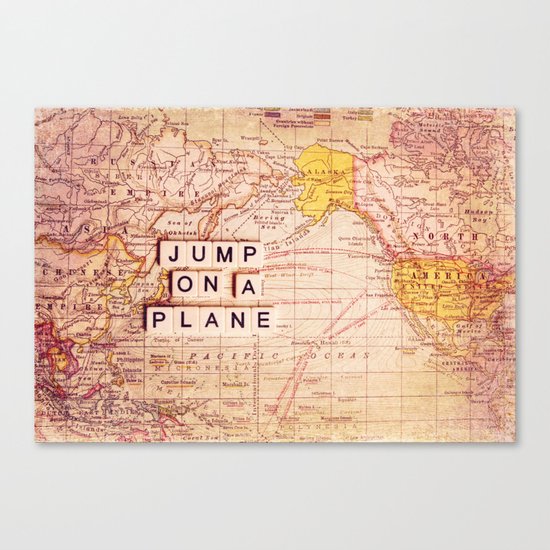 jump on a plane Canvas Print