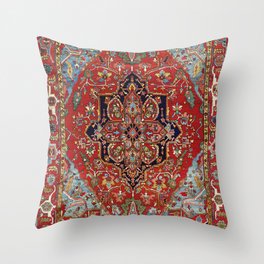 Heriz  Antique Persian Rug Print Throw Pillow