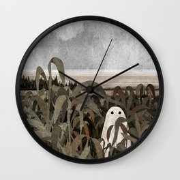There's A Ghost in the Cornfield Again Wall Clock