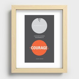 Vulnerability/Courage Recessed Framed Print