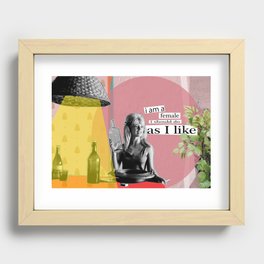  Brigitte Bardot quote collection Recessed Framed Print