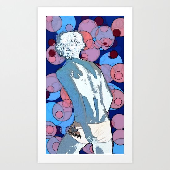 Vollyball player reimagined Art Print