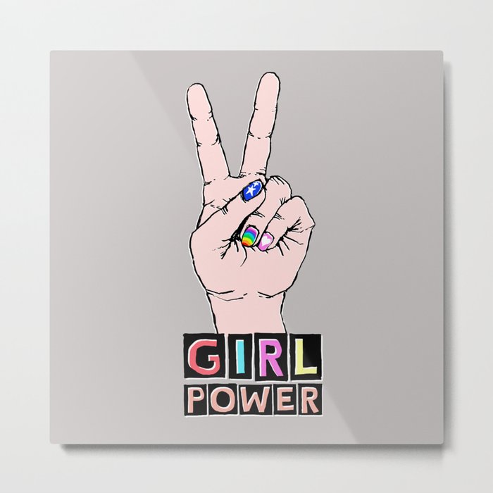 Girl Power by hey K Metal Print