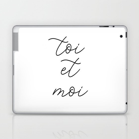 toi et moi, you and me Laptop & iPad Skin