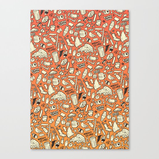 Filthy Lunch Dance Party Canvas Print