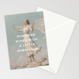 Sunshine Mixed With a Little Hurricane, Feminist Stationery Card