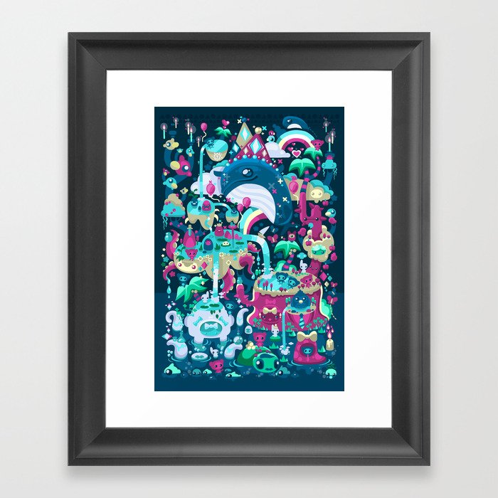 Only Whales Know Framed Art Print