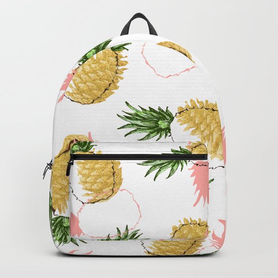 Pineapples & Pine Cones #society6 #decor #buyart Backpack