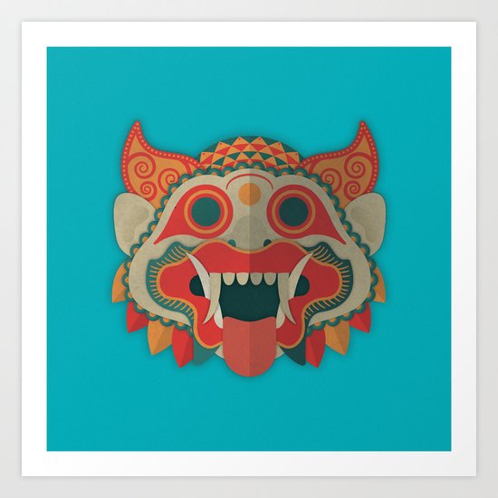Paper Mask Art Print