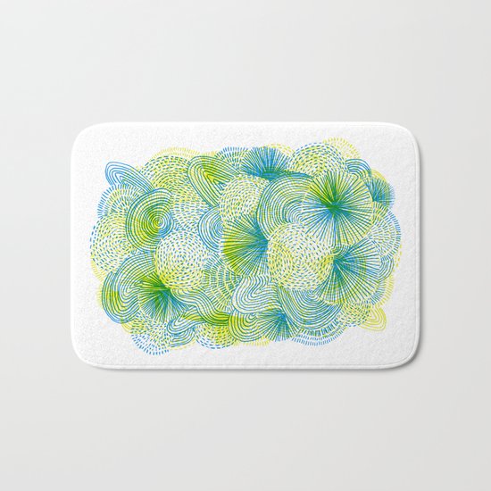 Space lime Bath Mat