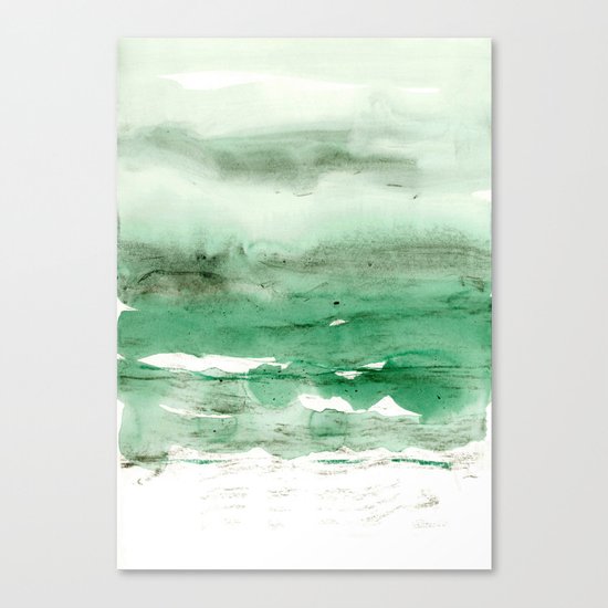 green & grey Canvas Print