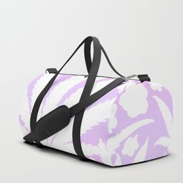 Modern Retro Cannabis And Spring Flowers Purple Haze Duffle Bag