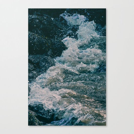 East River Bank - New York Canvas Print
