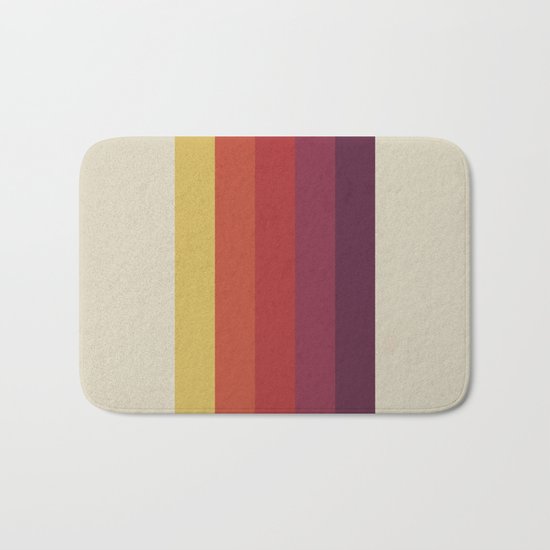 Retro Video Cassette Color Palette Bath Mat