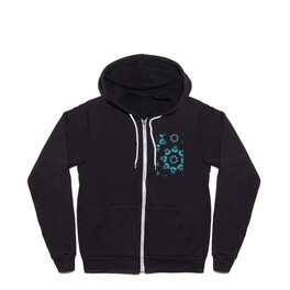 Snowflakes Zip Hoodie