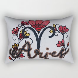 Aries Flora Rectangular Pillow