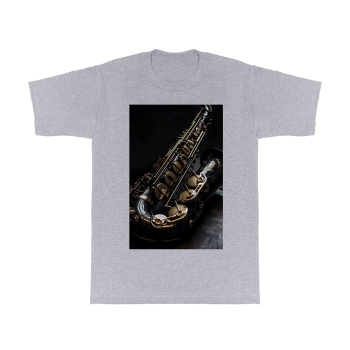 Darkhaven Black Nickel Saxophone T Shirt