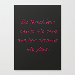 Calligraphy Quote Canvas Prints Society6