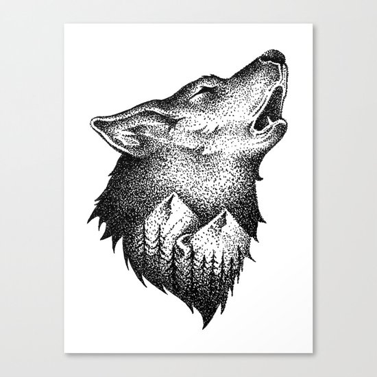 HOWLING Canvas Print