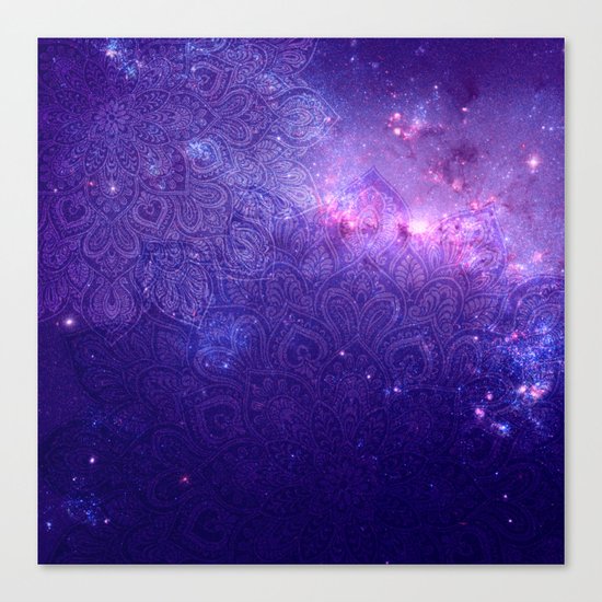 purple mandalas Canvas Print