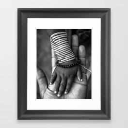 Blessings-Black-and-White-Africa-Photography Framed Art Print
