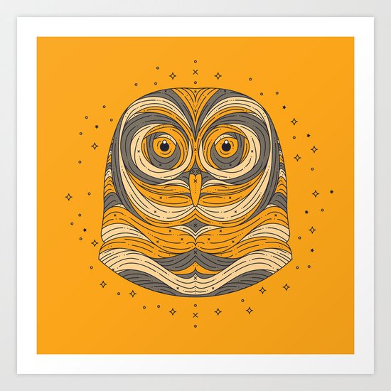 Owl Art Print