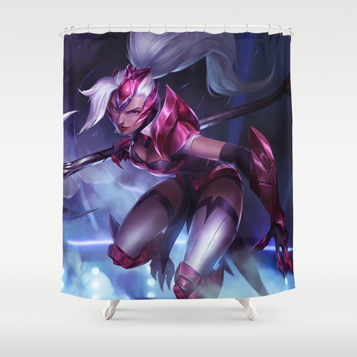 Challenger Nidalee League Of Legends Shower Curtain By Amumus