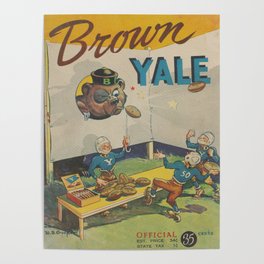 Vintage Brown vs Yale Print Poster