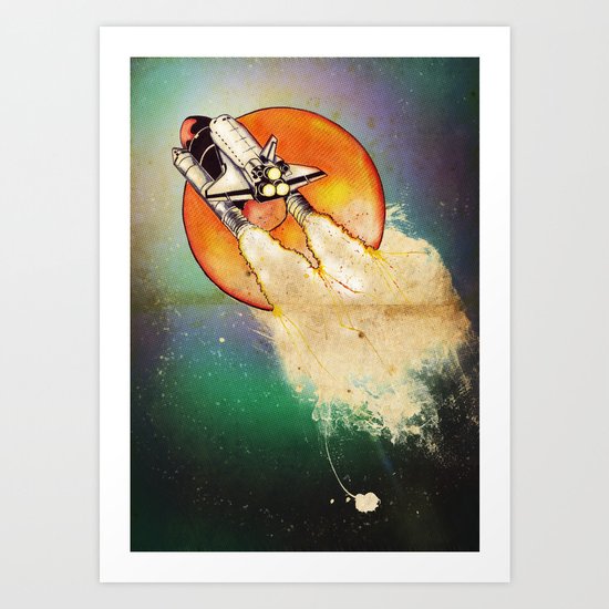 Blast Off Art Print
