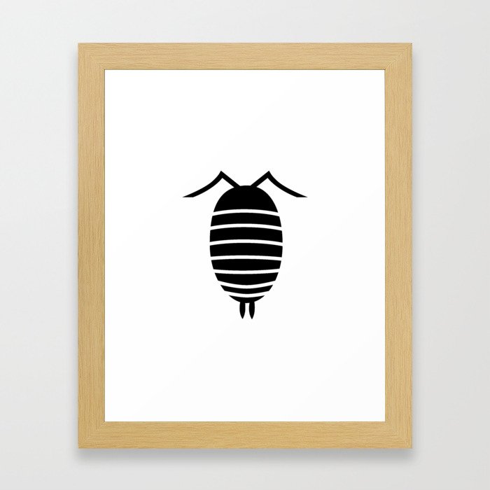 Bugs: abstract Isopod Framed Art Print