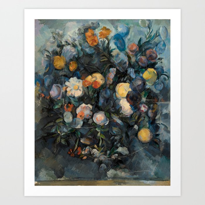 Paul Cezanne "Bouquet of flowers after Delacroix" Art Print