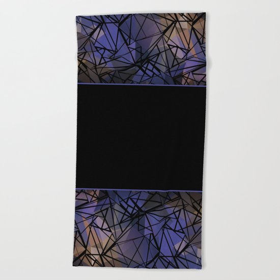 Polygon mesh . Blue . Beach Towel