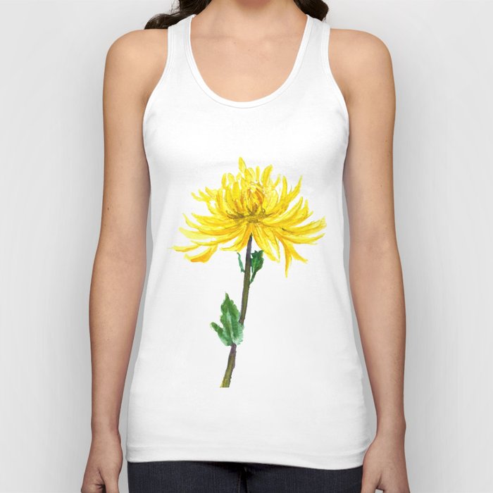 one yellow chrysanthemum Tank Top