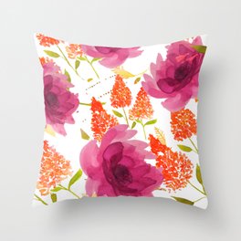 Lily Lilac Love Throw Pillow