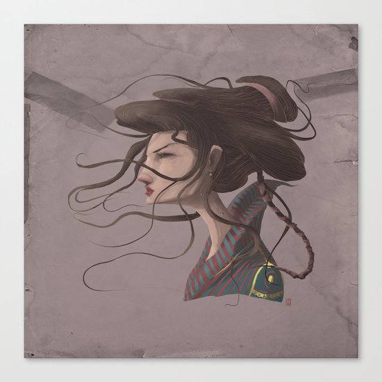 Gueixa #2 Canvas Print