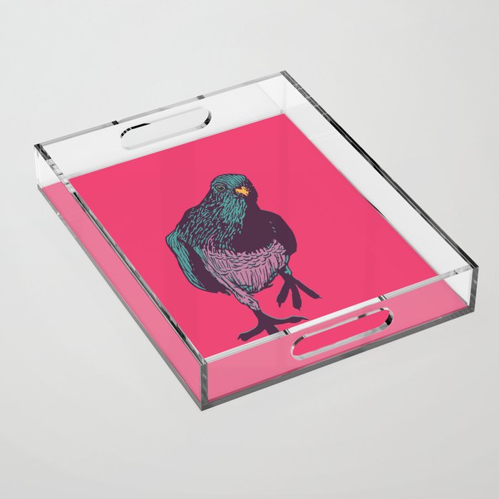 Pop Pigeon Acrylic Tray