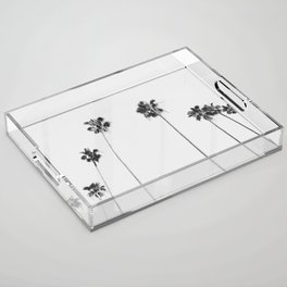 Black & White Palms Acrylic Tray