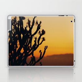 Wild cactus at sunset | Tenerife desert | Sweet tabaiba silhouette Laptop Skin