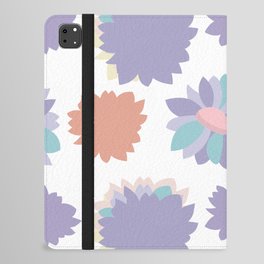 Childish floral seamless pattern in purple pastel colors iPad Folio Case