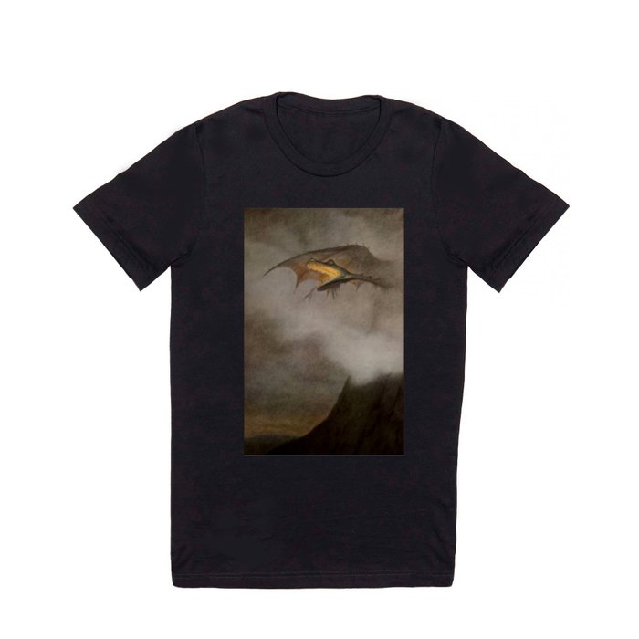 “The Dragon Awakes” by Theodor Kittelsen T Shirt