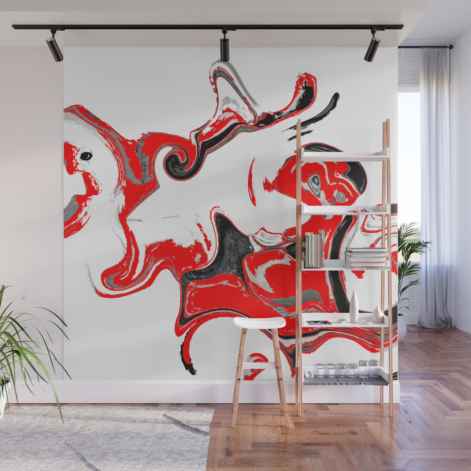 Contradiction Abstract Digital Painting Wall Mural By Katerina Ez Society6