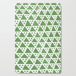 Triangles Big and Small in green Cutting Board