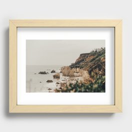 coastline / malibu, ca Recessed Framed Print