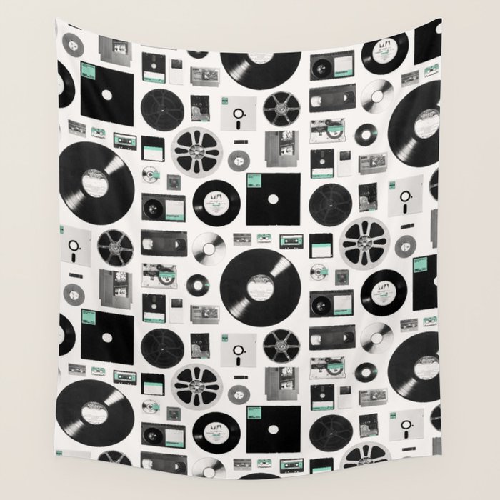 Data Wall Tapestry by Florent Bodart / Speakerine Society6