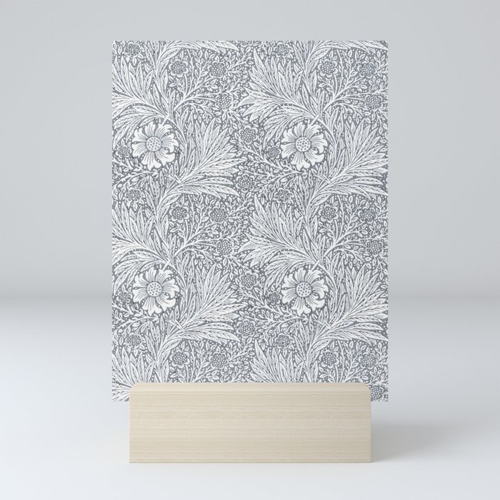 Botanical Floral Marigold - William Morris  Mini Art Print