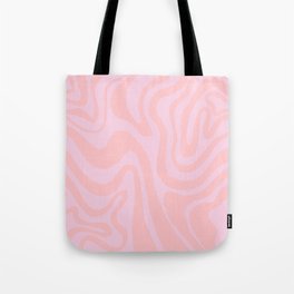 Pink on Pink Liquid Swirl Tote Bag